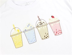 Name It bright white printet short t-shirt